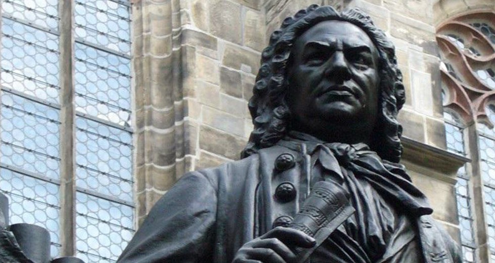 standbeeld van J.S. Bach in Leipzig